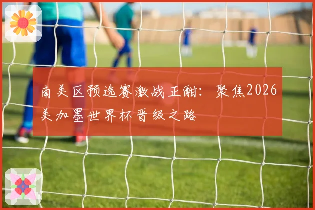 南美区预选赛激战正酣：聚焦2026美加墨世界杯晋级之路
